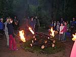Sobotní slavnostní zapálení velkého ohně